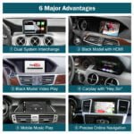 Apple CarPlay Android Auto for Mercedes Benz A B C E Class CLA GLA CLS ML G GL GLK SLK - Bilde 3