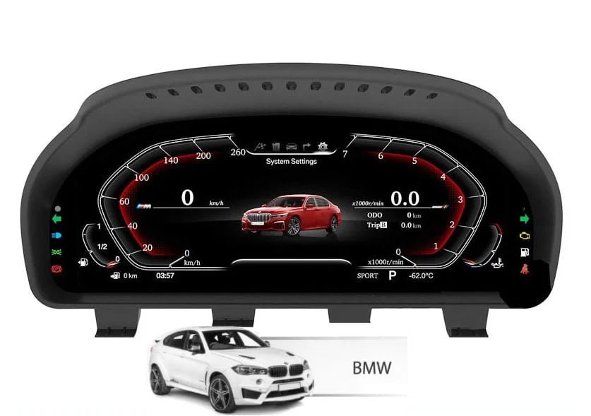 BMW-Digital-LCD-instrument-cluster-speed-meter-BMW-E30-E31-E32-1.jpg Car LCD Digital Dashboard Panel Instrument Cluster Speedometer For (BMW) - Bilde 1