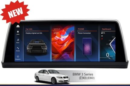 BMW E60 E61 E63 E64 BMW E90 E91 E92 Android Bilstereo, multimedia bilnavigasjon