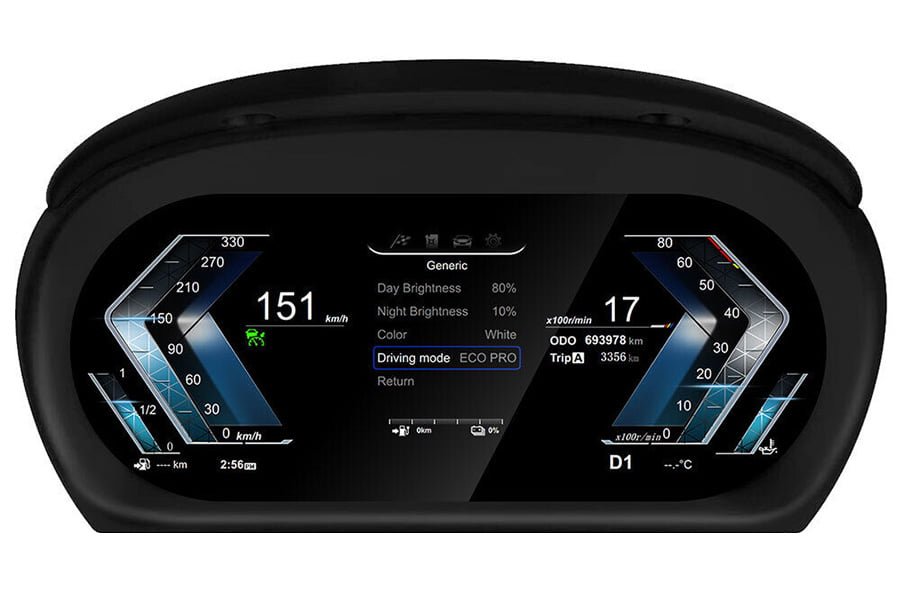 BMW-E90-E91-E92-Digital-LCD-Instrument-skarm-Cluster-1.jpg BMW E90/E91/E92 Digital LCD Instrument Cluster - Bilde 1