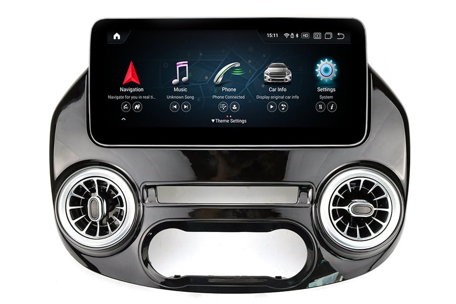 Mercedes-Benz-Vito-2016-2020-Aftermarket-android-bilstereo-multimedia-bil-GPS-eftermontera-bil-navigation-Apple-Carplay-Android-Auto.jpg Mercedes Vito (2016-2020) Android bilstereo multimedia bilnavigasjon - Bilde 1