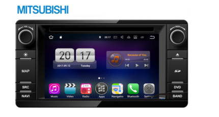 Mitsubishi ASX / Outlander 2013-2018 Android Bilstereo multimedia bilnavigasjon