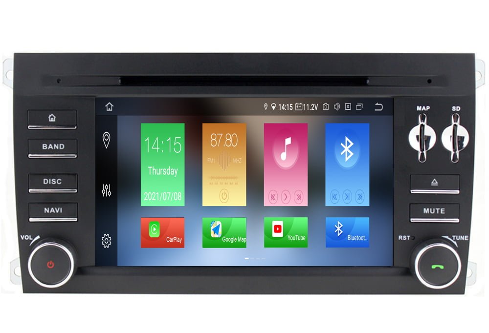 Porsche-Cayenne-Retrofit-Android-bilstereo-Multimedia-bil-navigation-Apple-CarPlay-android-Auto-eftermonterad-bilradio-Autoradio-1.jpg Porsche Cayenne 2003-2010 Retrofit Android bilstereo multimedia bil navigation - Bilde 1
